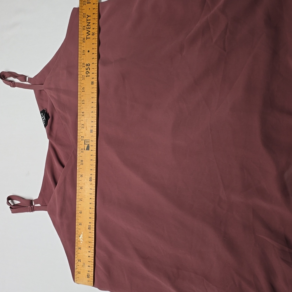 Torrid Sophie Chiffon Elegant Mauve Women's Cami Swing Top - Picture 4 of 4
